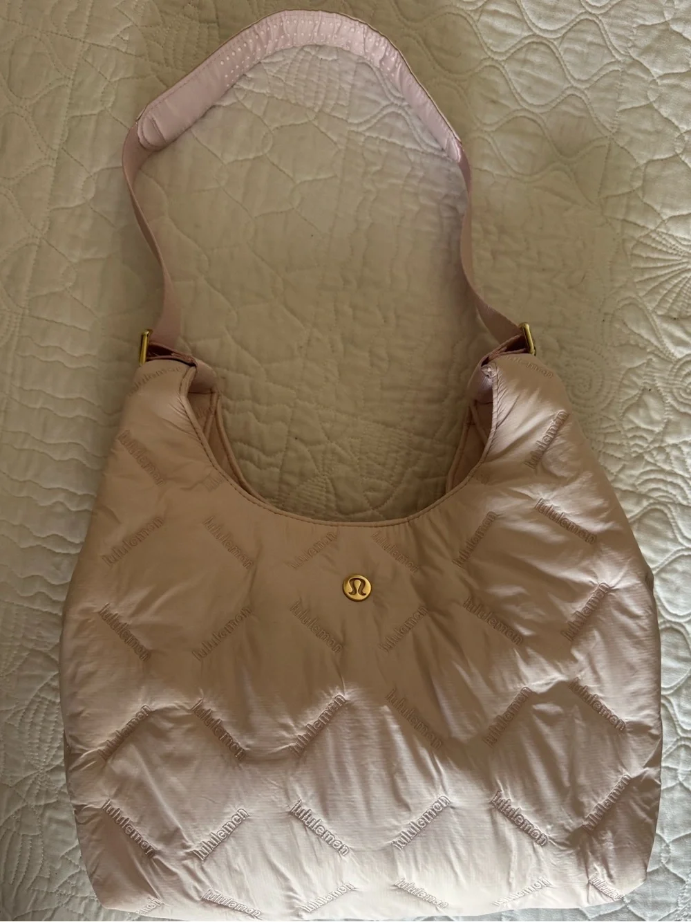 lululemon athletica Quilted Pink Shoulder Bag